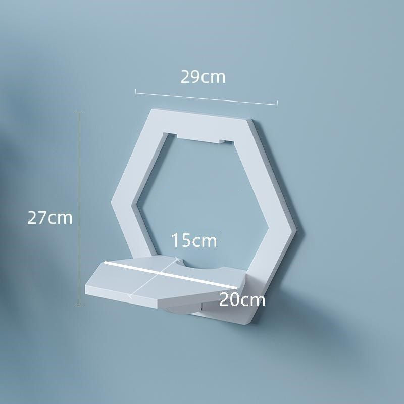 Wall-mounted Punch-free Wall Shelf Bathroom Corner Partition Kitchen