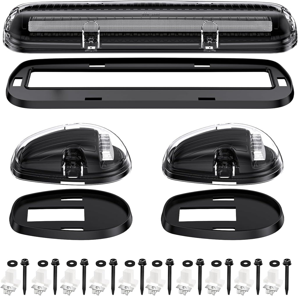 2000-2006 GMC Chevy HD Smoked White Amber LED Roof Cab Lights