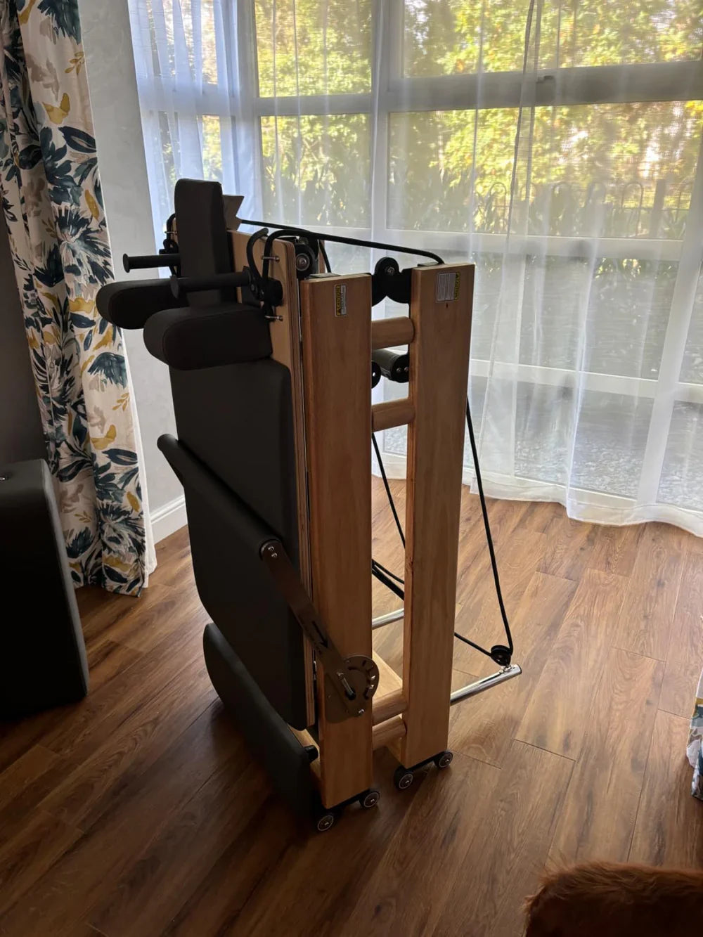 Nexace Wood Pilates Reformer Machine for Home Fitness