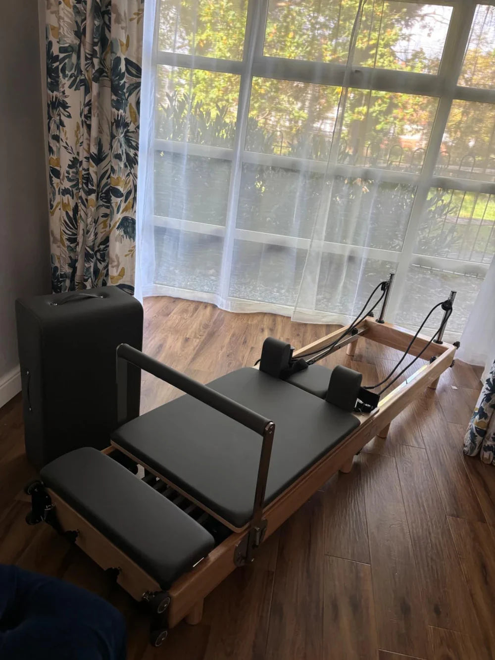 Nexace Wood Pilates Reformer Machine for Home Fitness