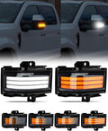 2017-2026+ Ford Super Duty F250 Smoked White Amber LED Mirror Lights