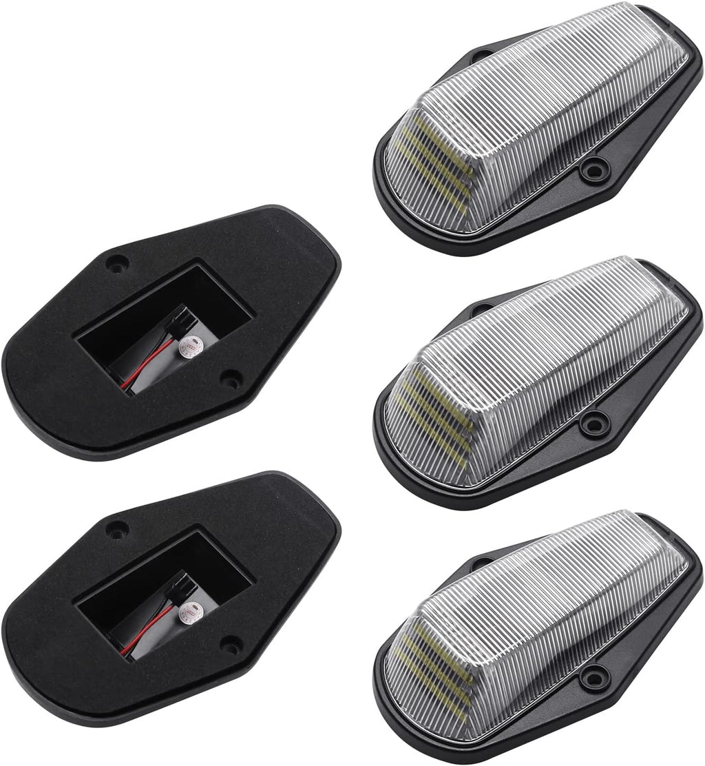 1984-1998 Ford F250 Super Duty Clear Smoked White Amber LED Roof Cab Lights