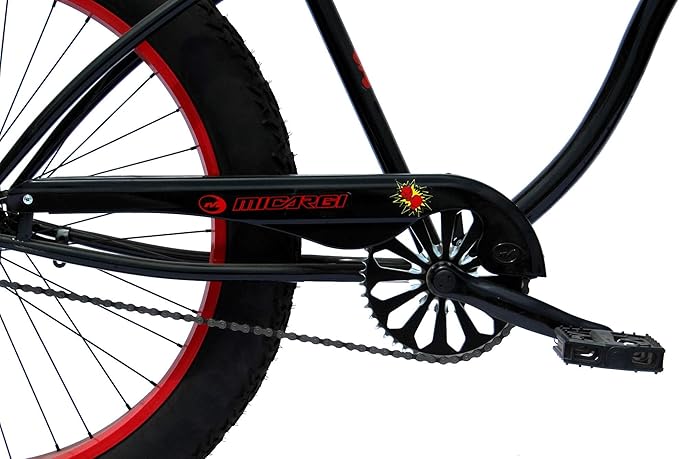 Micargi Slugo A Male 26" Beach Cruiser Bike with 1-Speed Disc Brakes and FAT Tires