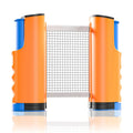 72" Retractable Table Tennis Net with Clamps Portable Ping Pong Net Rack for Any Table Replacement Table Tennis Net Rack Posts