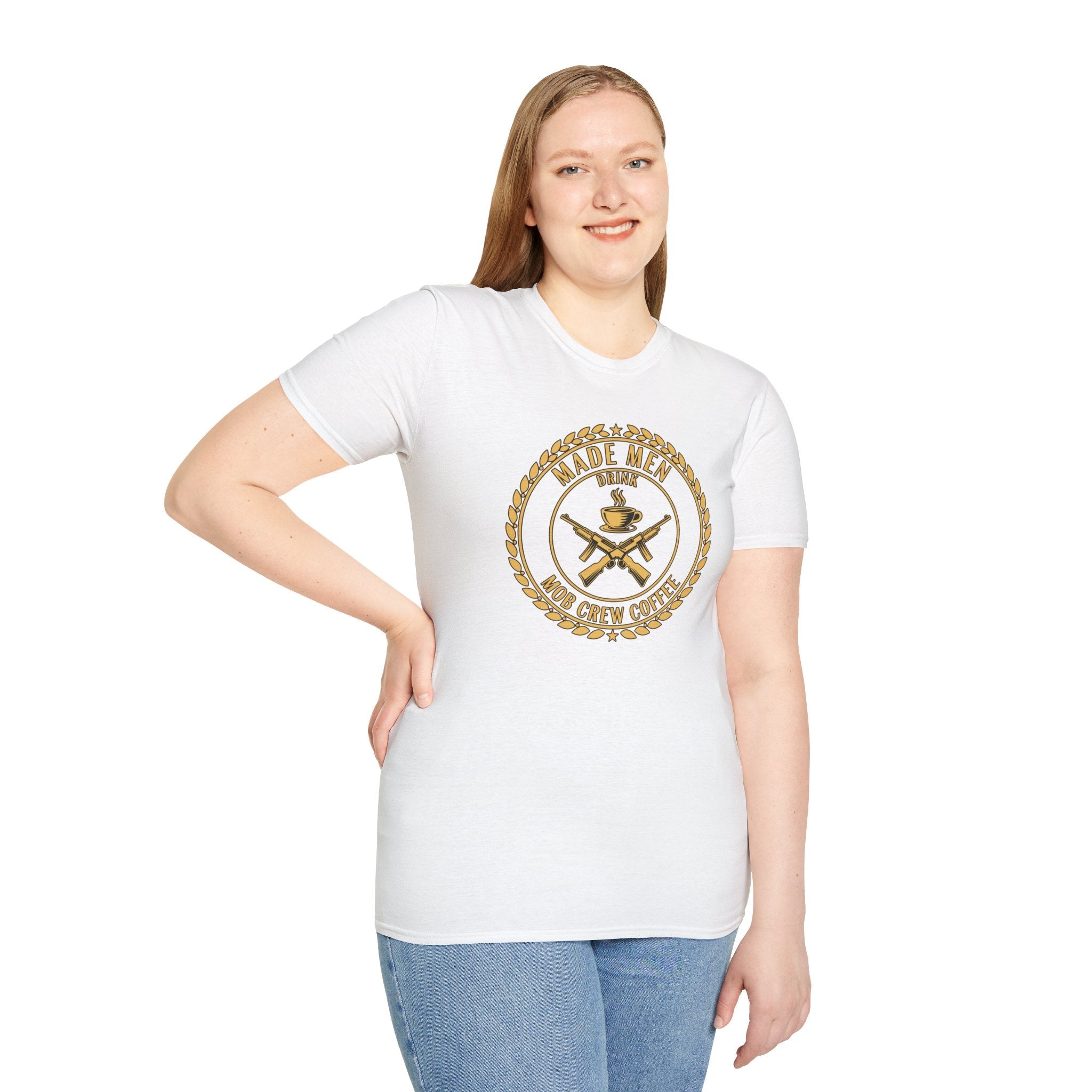 Mob Crew Made Men Drink Mob Crew Coffee T-Shirt - Perfect for Coffee Lovers