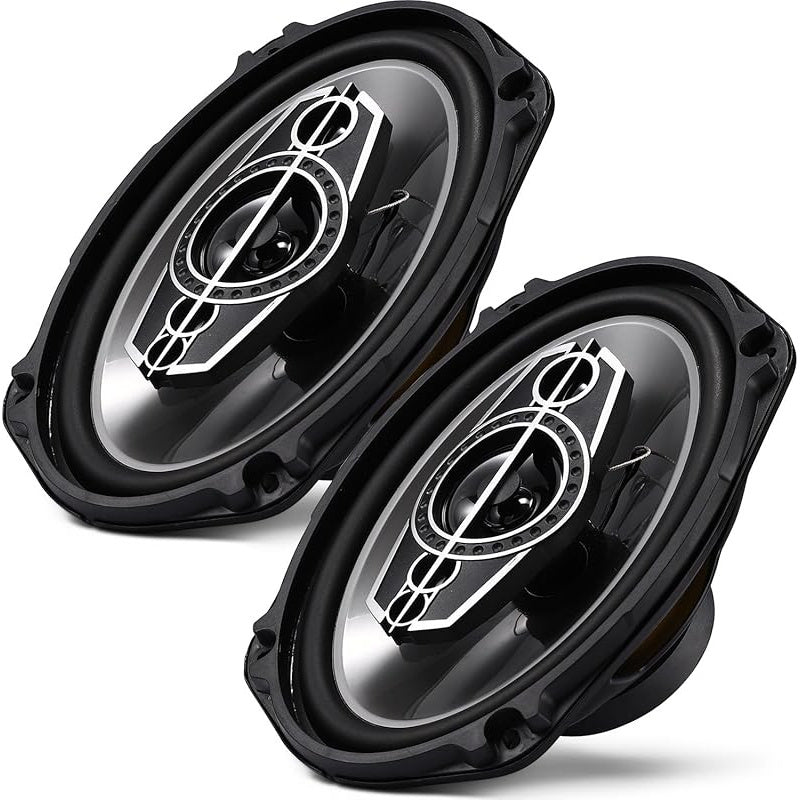 6 X 9 Coaxial Audio Speakers (Pair) 5-way 1000W Peak 4 Ohm Coaxial Tweeters Door Speakers