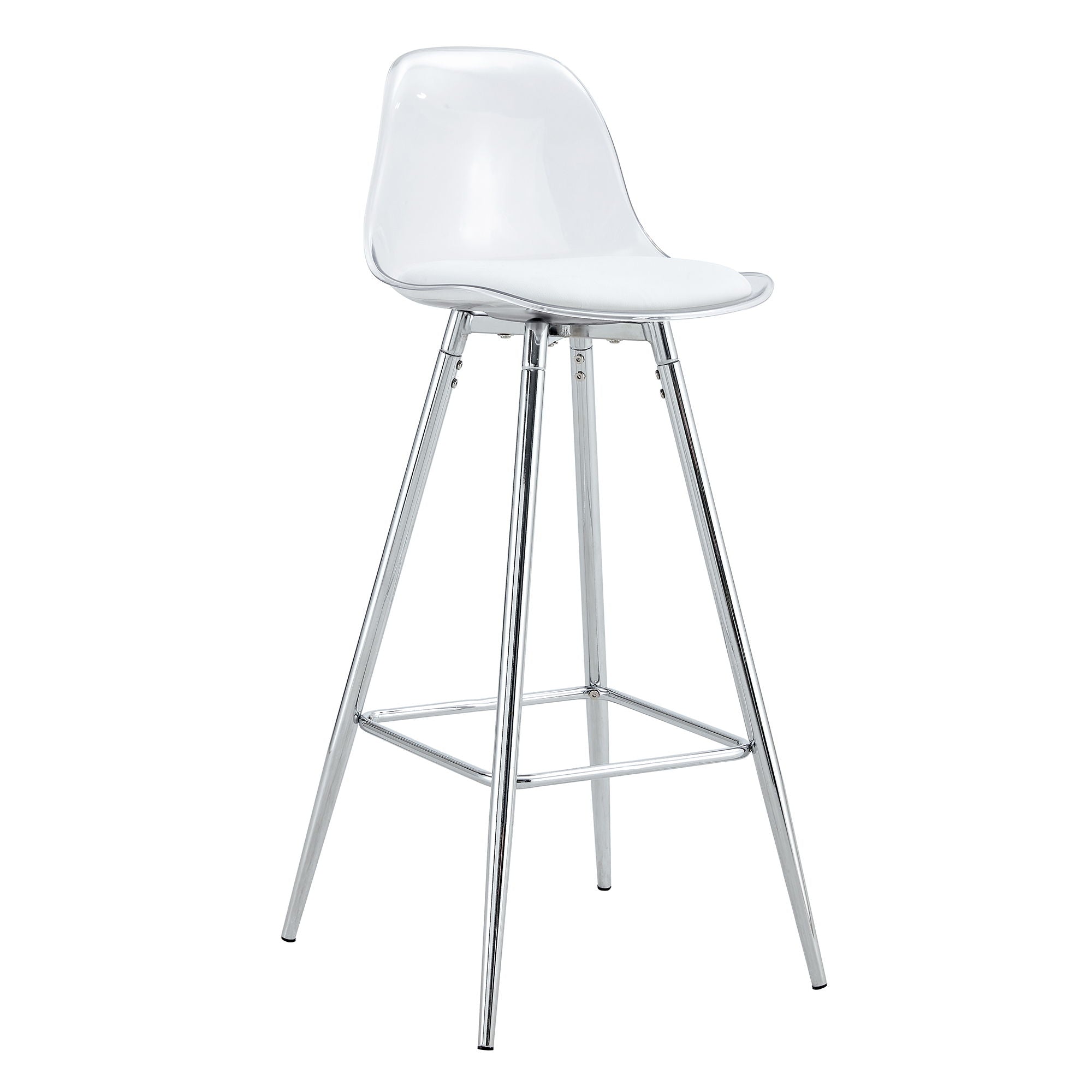 Stylish Upholstered Bar Chairs with Metal Legs