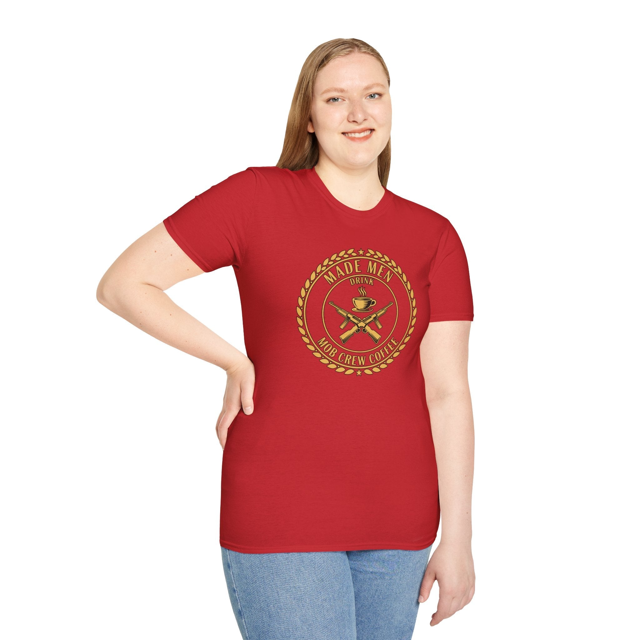 Mob Crew Made Men Drink Mob Crew Coffee T-Shirt - Perfect for Coffee Lovers