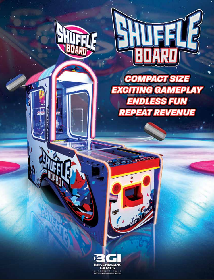 Shuffleboard 3-in-1 Arcade Game by Benchmark Games