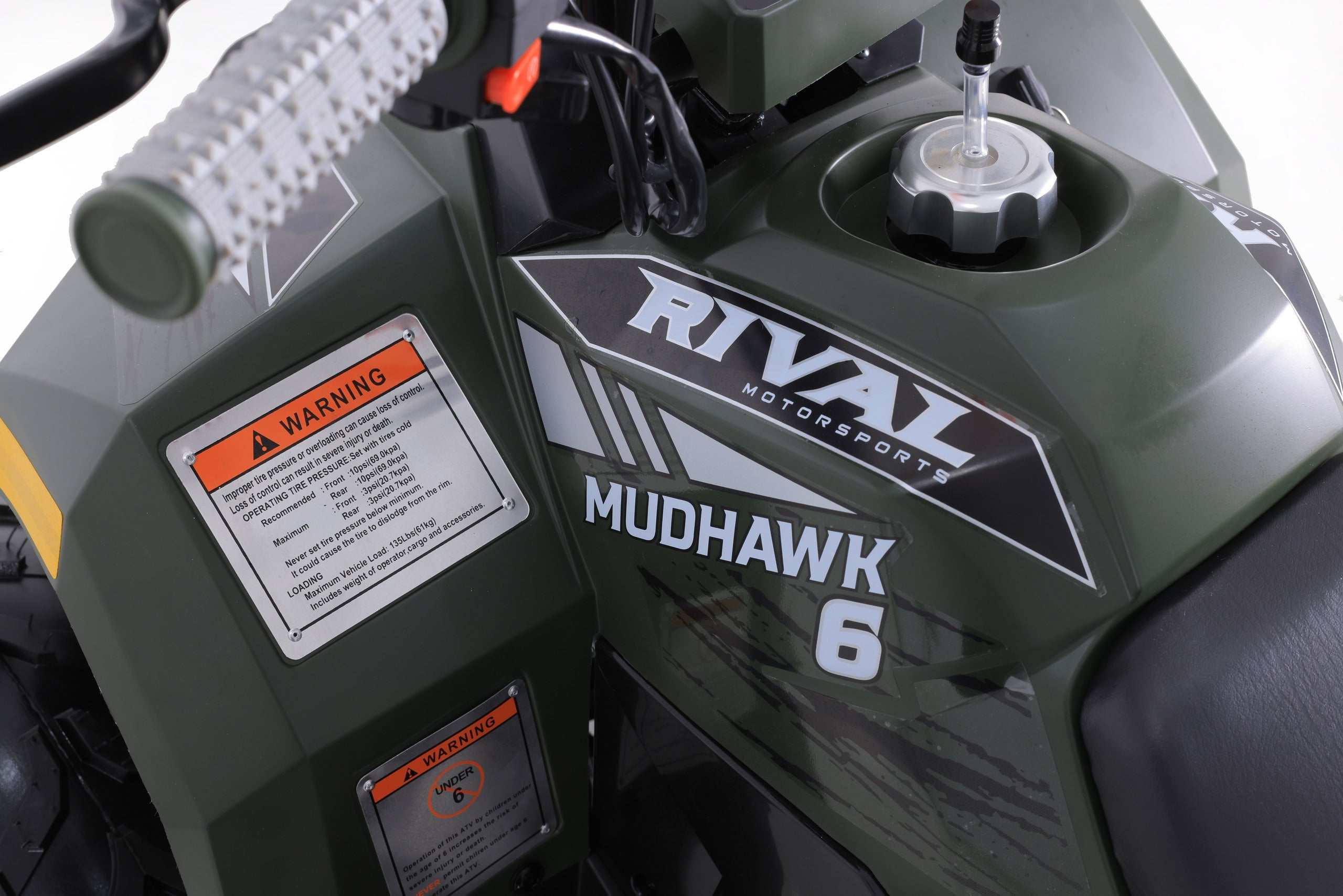 Tao Motor Mudhawk 6 Youth ATV with Remote Shut Off