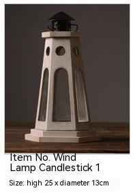 American Country Castle Lighthouse Storm Lantern Domestic Ornaments