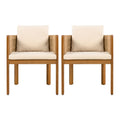 Outdoor Dining Chairs With Rope Handles (Set of 2)