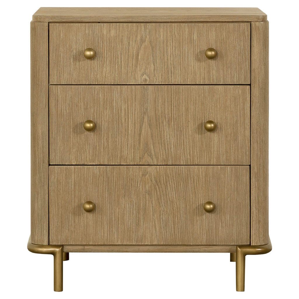 Stevie Sand Wash Natural Cane 4-Piece Eastern King Bedroom Set