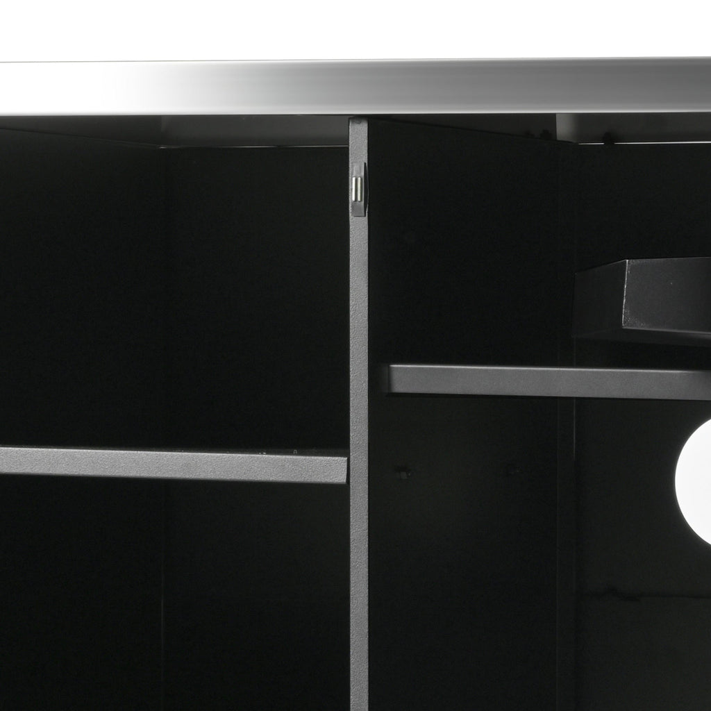 K&K 55.5" Outdoor Kitchen Island with Sink