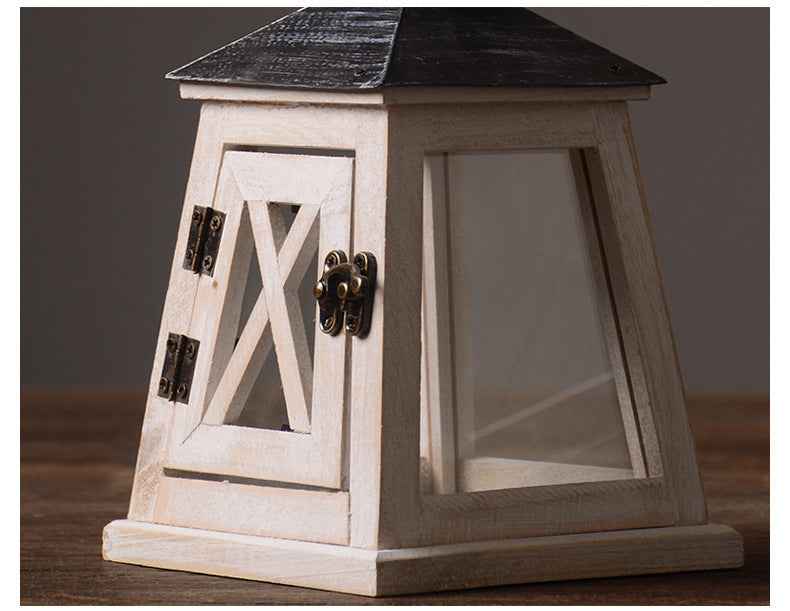 American Country Castle Lighthouse Storm Lantern Domestic Ornaments