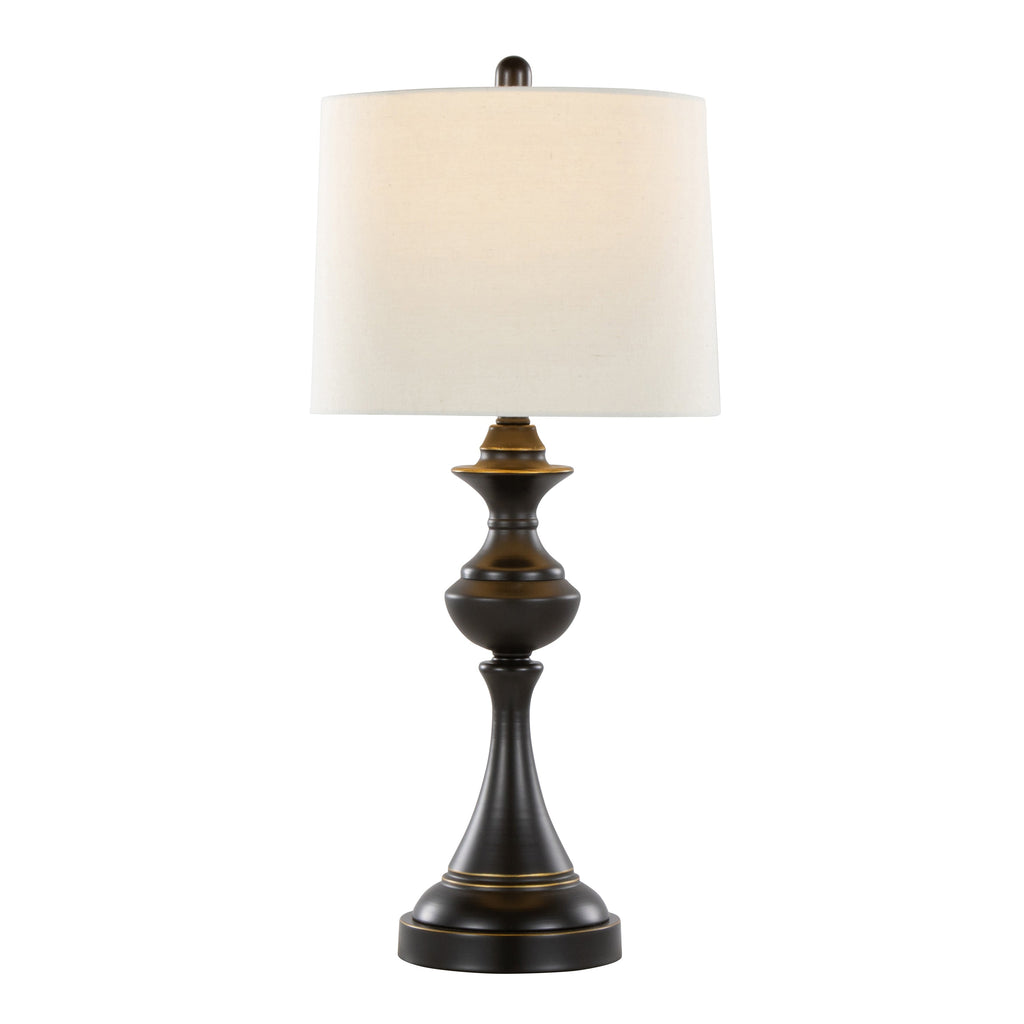 Montgomery 29" Contemporary Metal Table Lamp Set of 2 in Oil Rubbed Bronze