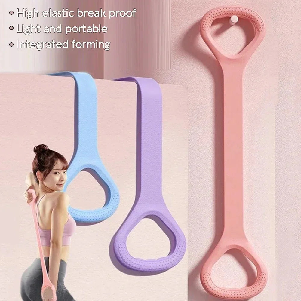 8 Fitness Workout Resistance Band Arm Back Shoulder Exercise Elastic Training Band Yoga Pilates Physical Therapy Equipment