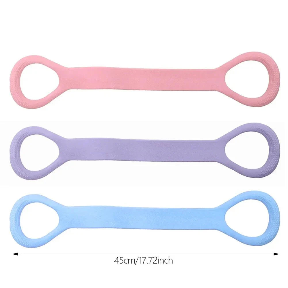 8 Fitness Workout Resistance Band Arm Back Shoulder Exercise Elastic Training Band Yoga Pilates Physical Therapy Equipment