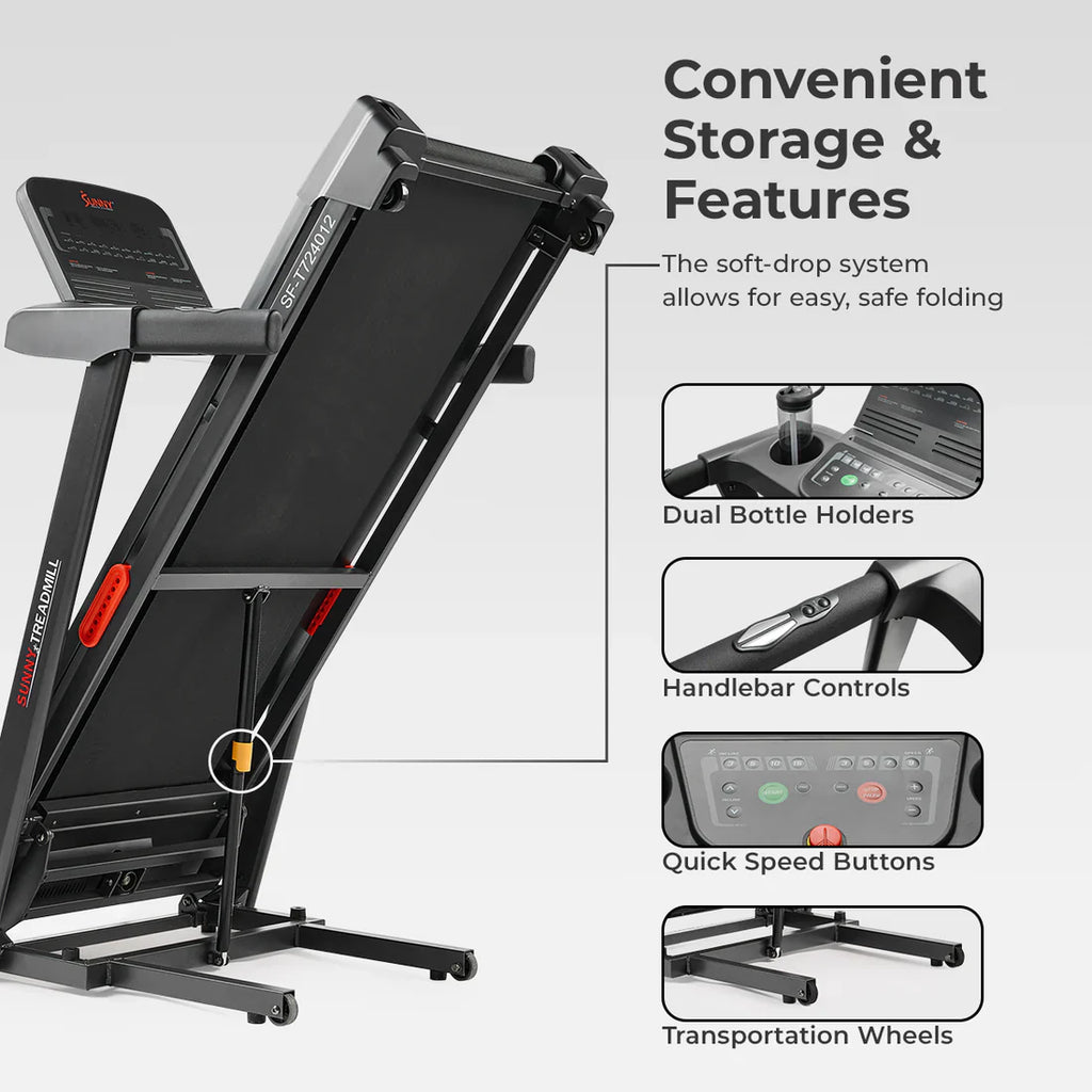 Active 300 Smart Manual Incline Wi-Fi Treadmill by Sunny Health & Fitness