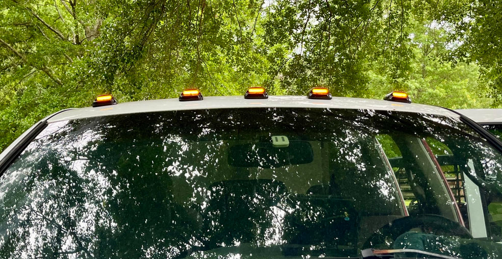 2003-2018 Dodge Ram HD Smoked White Amber Slim-Line LED Roof Cab Lights