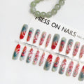 Nine-tail Lady Long Ladder Plated Crystal Suede Frosted Sealing Nail Art