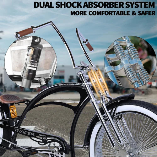 Tracer Scorpion Pro DTS Stretch Chopper Cruiser Bike