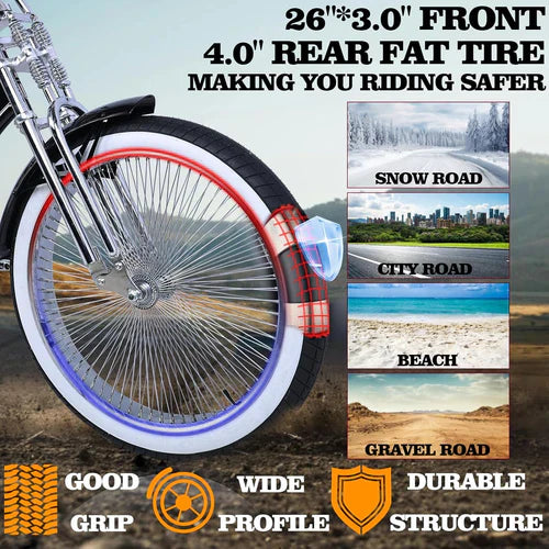 Tracer Scorpion Pro DTS Stretch Chopper Cruiser Bike