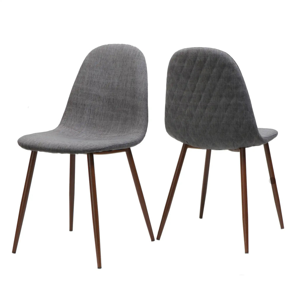 Elegant Dining Chair Set With Fabric Upholstery