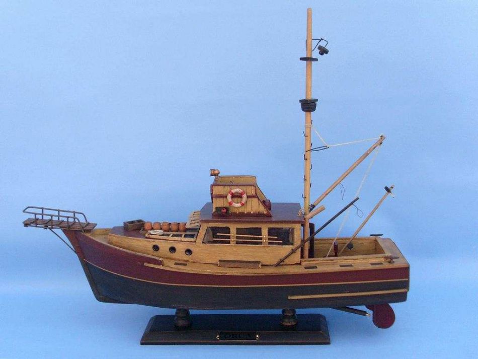 Wooden Jaws - Orca Model Boat 20""
