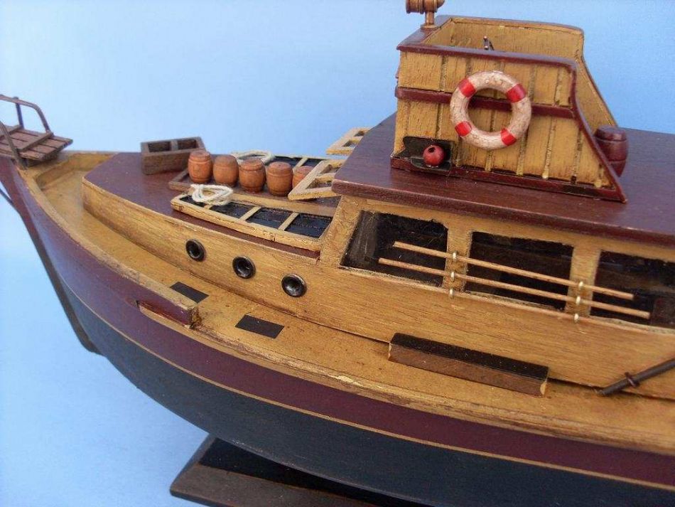 Wooden Jaws - Orca Model Boat 20""