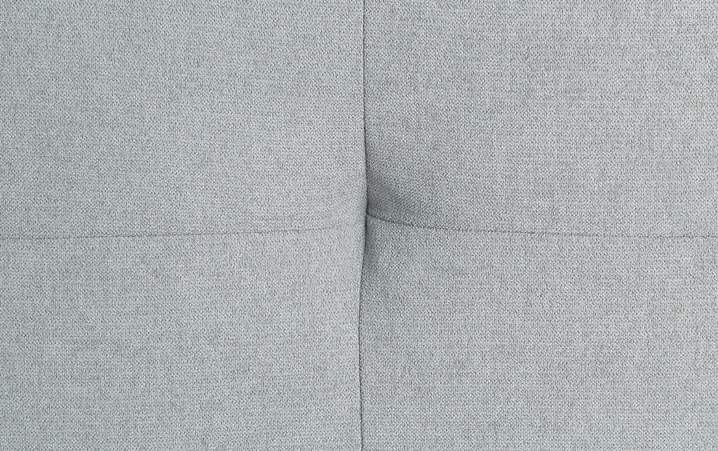 Quenti Gray Melange Velvet Sofa Bed with Pillow