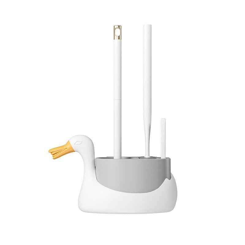 Three-in-one Toilet Brush Wall-mounted Household Light Luxury No Dead Angle Bathroom Gap Brush Multifunctional Cleaning Suit
