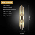 Modern LED Crystal Wall Sconce - Luxury K9 Crystal Indoor Wall Lamp for Bedroom & Hallway