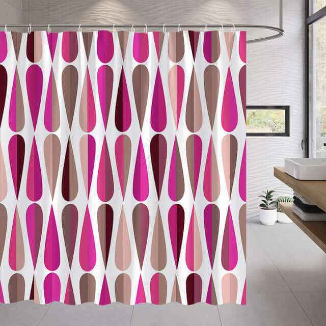 Shower Curtain Waterproof Fabric Punch-free