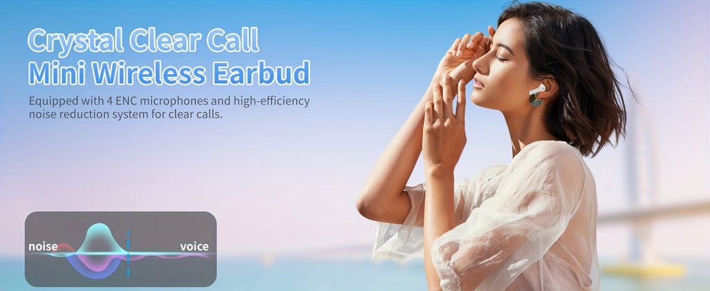 Bluetooth Earphones, Bluetooth Earbuds, In Ear Earphones, Wireless Earphones, with LED Power Display Charging Case, Bluetooth 5.4 Earphones, True Wireless Bluetooth Earphones, Playback Time Of 40 Hours, Wireless Noise Cancell