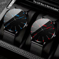 2pcs/set, Men Watch Sets, Fashion Watches for Men Classic Quartz Mens Watches, Sporty Elegant Design, Formal & Casual Attire, Ideal Choice for Christmas Present Father's Day Gift, Reloj Para Hombre.