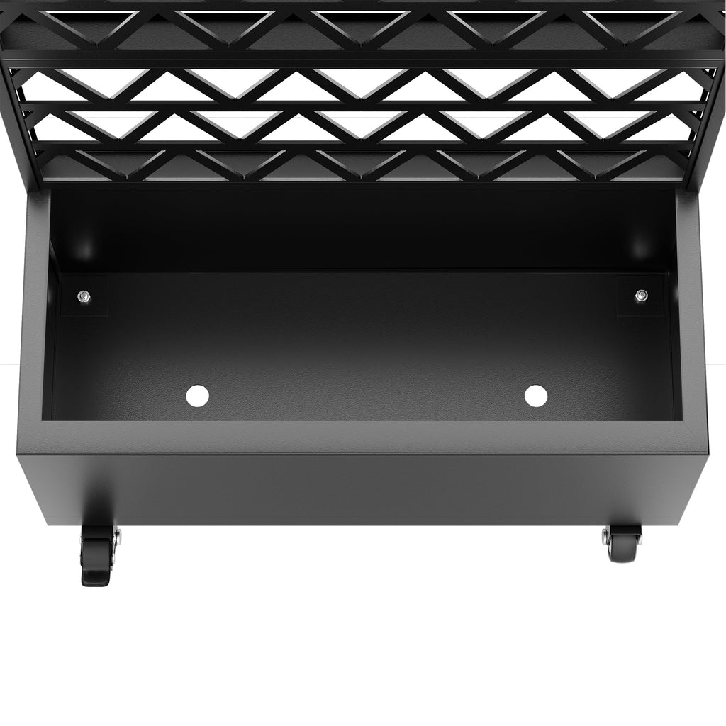 Metal Planter Box with Trellis Raised Garden Bed - 72.05'x35.83'x16.14', Trellis Privacy Screen for Climbing Plants, Vegetables, Vines(Assembly Required)