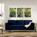 Knox 84' Modern Farmhouse Sofa, Dark Navy Blue Performance Velvet