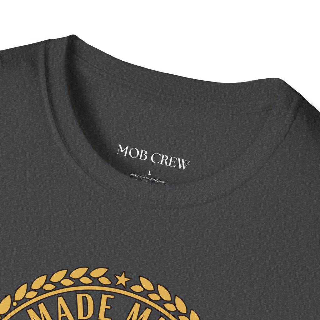 Mob Crew Made Men Drink Mob Crew Coffee T-Shirt - Perfect for Coffee Lovers