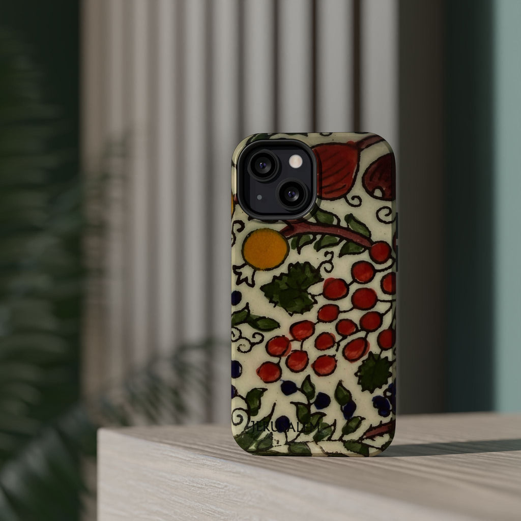 Jerusalem City Fruits Design Iphone Magnetic Tough Case
