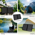 30W Portable Solar Charger with Solar Panel & USB- Charging - 2-in-1 Folding Panel, Compatible for Smartphones/Tablets/Action Cameras, Compact & Lightweight for Outdoor, Camping, Travel, RV, - Charging Station