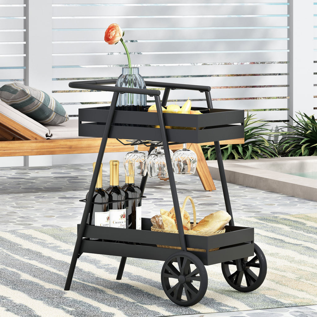 Modern Industrial Bar Cart