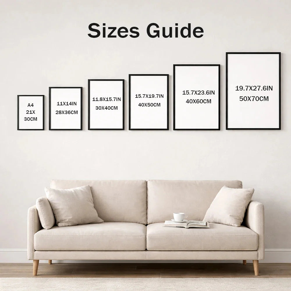 3pcs 30x40 50x70cm Picture Frames Aluminum Modern Photo Frame Black With Mat For Wall Art Mounting Canvas Print Home Decor