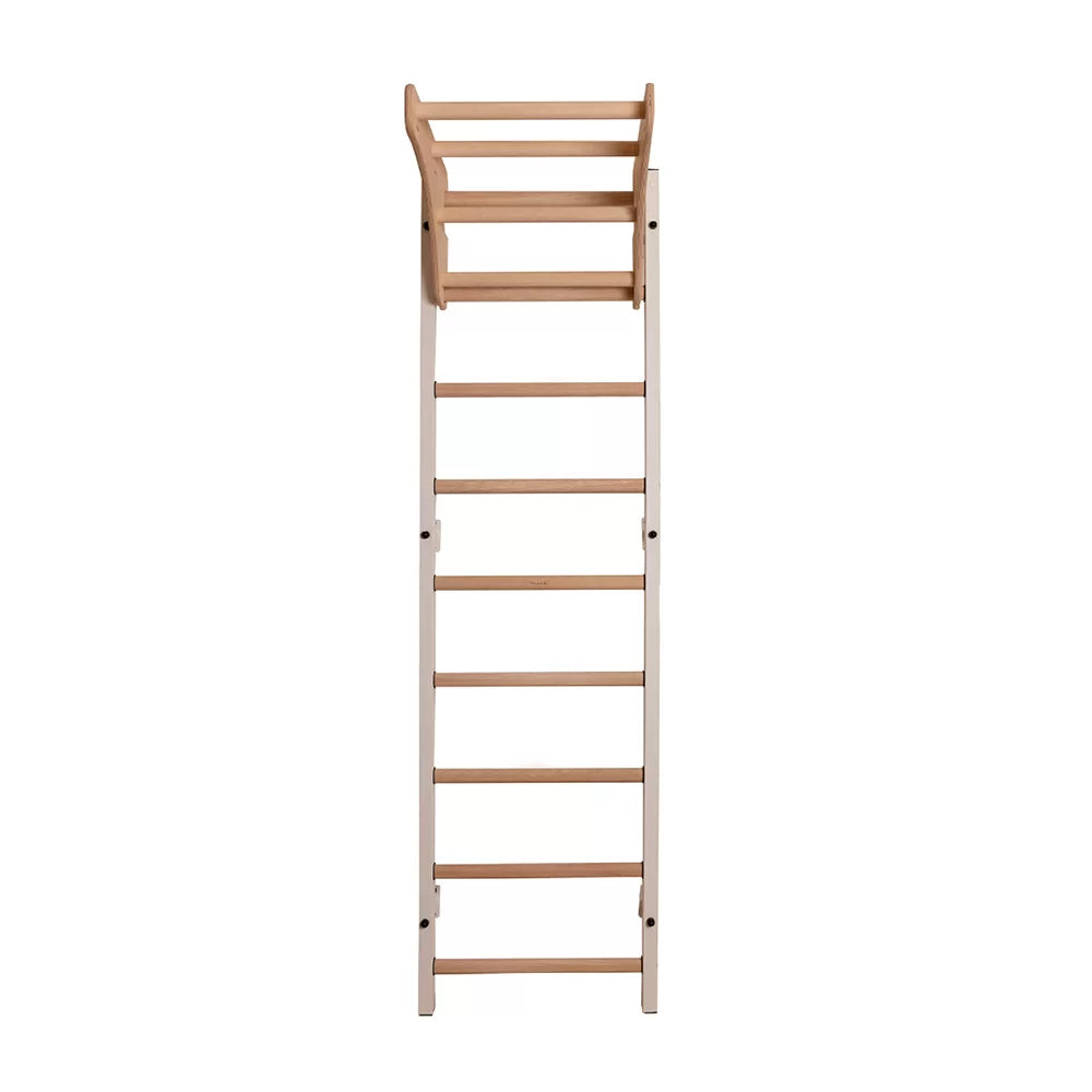 BenchK 711 Gymnastic Wooden Wall Bars with Pull-Up Bar and Accessories