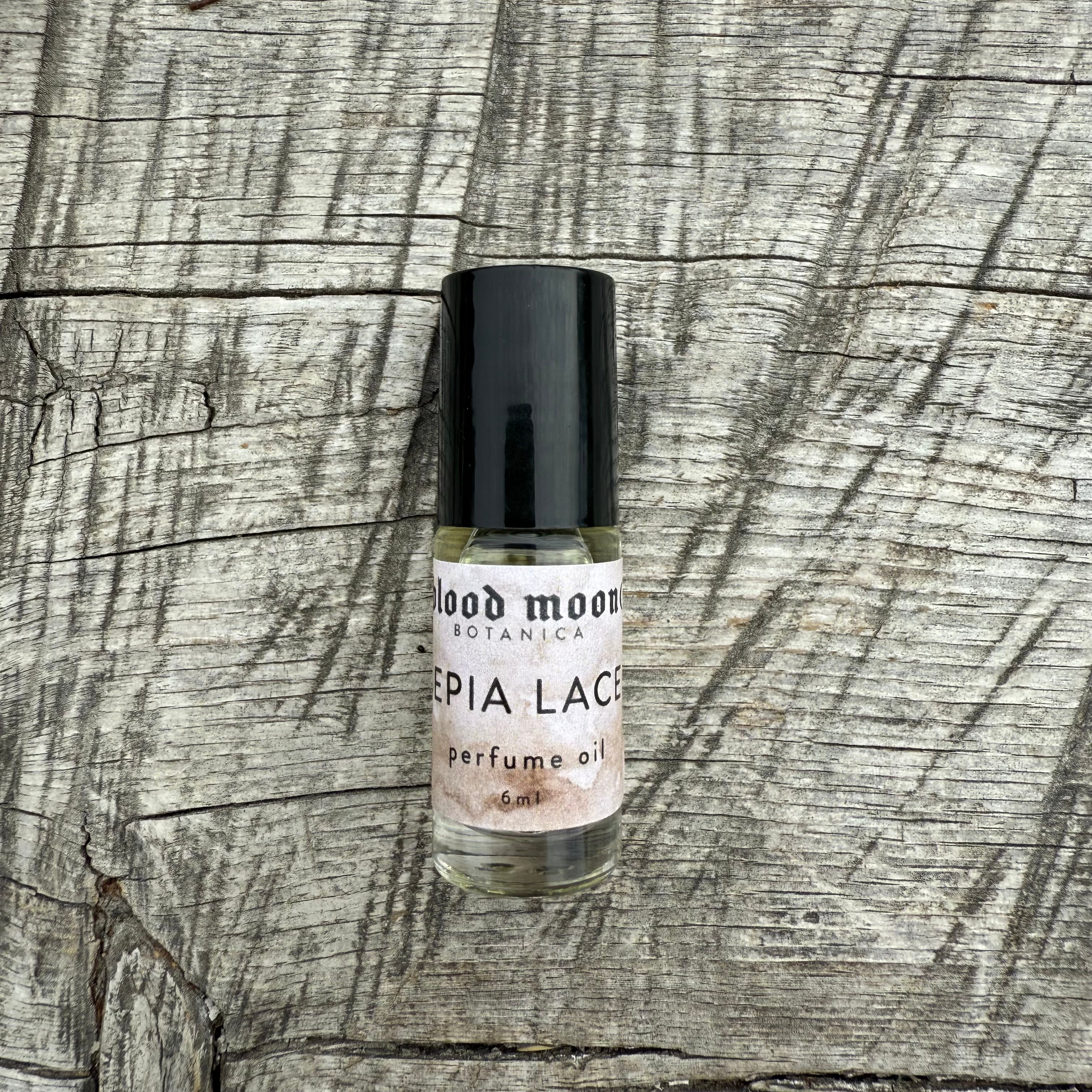 Sepia Lace Perfume Oil - Lace, Dust, Heather & Linden