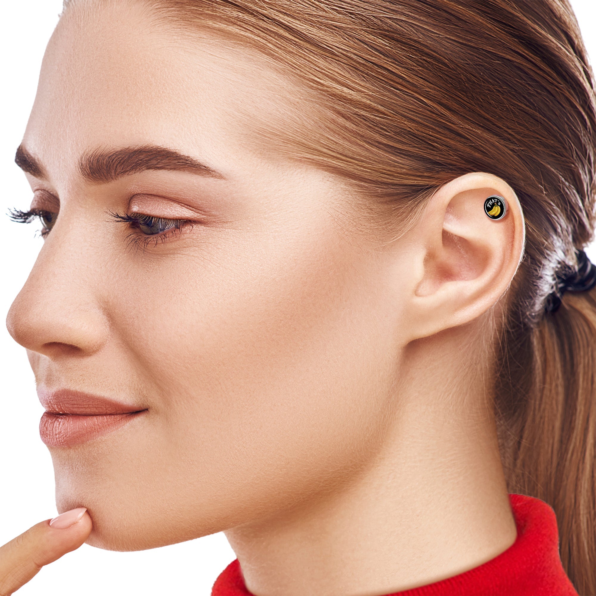 That is Bananas Tragus Cartilage Earring by Onyx O