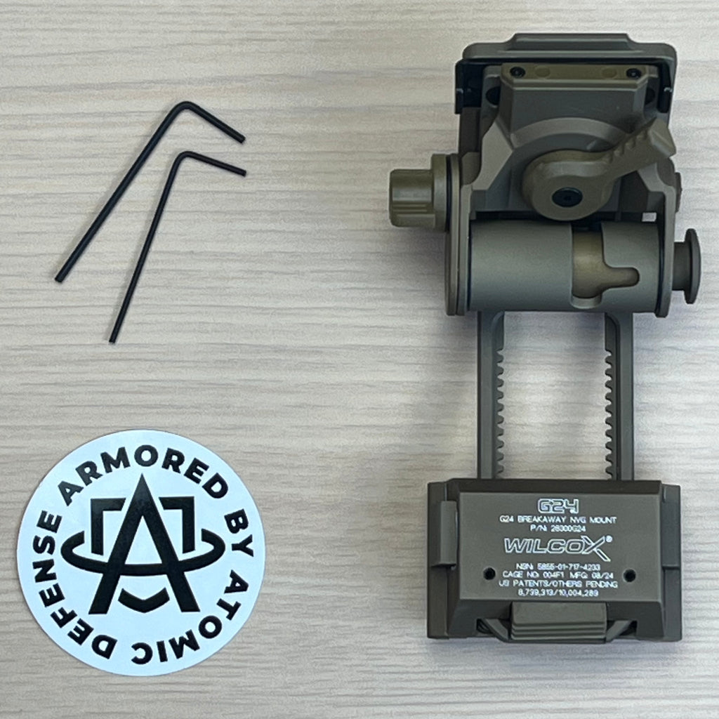 Wilcox G24 | Dovetail Mount for NVGs w/ Breakaway Safety for Neck Injury Prevention