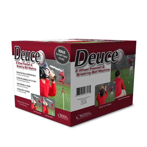 Heater Deuce 75 MPH Pitching Machine w/ Feeder & Xtender 36' Batting Cage