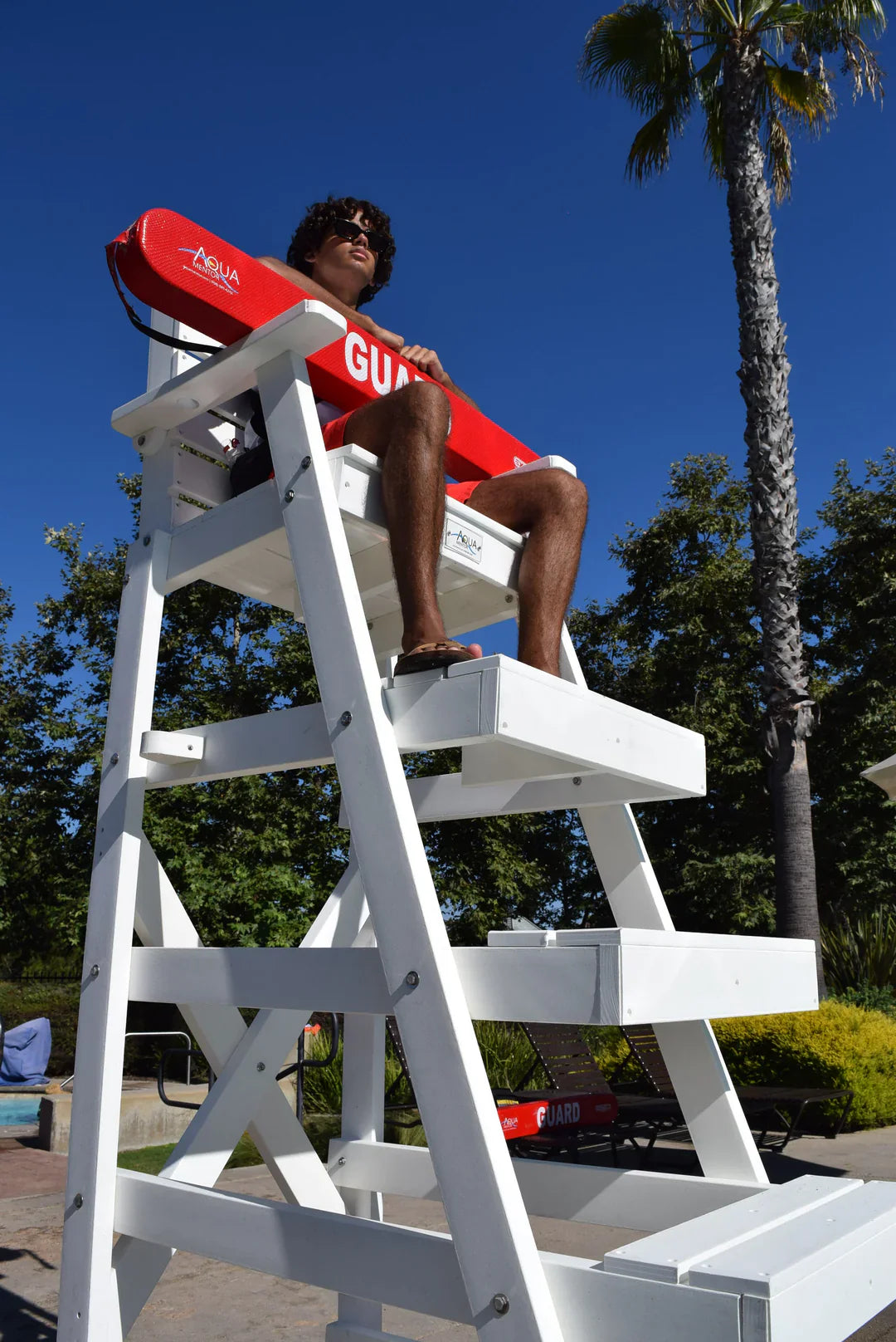 Aquamentor 72" Lifeguard Chair - Stable Lifesaving Platform