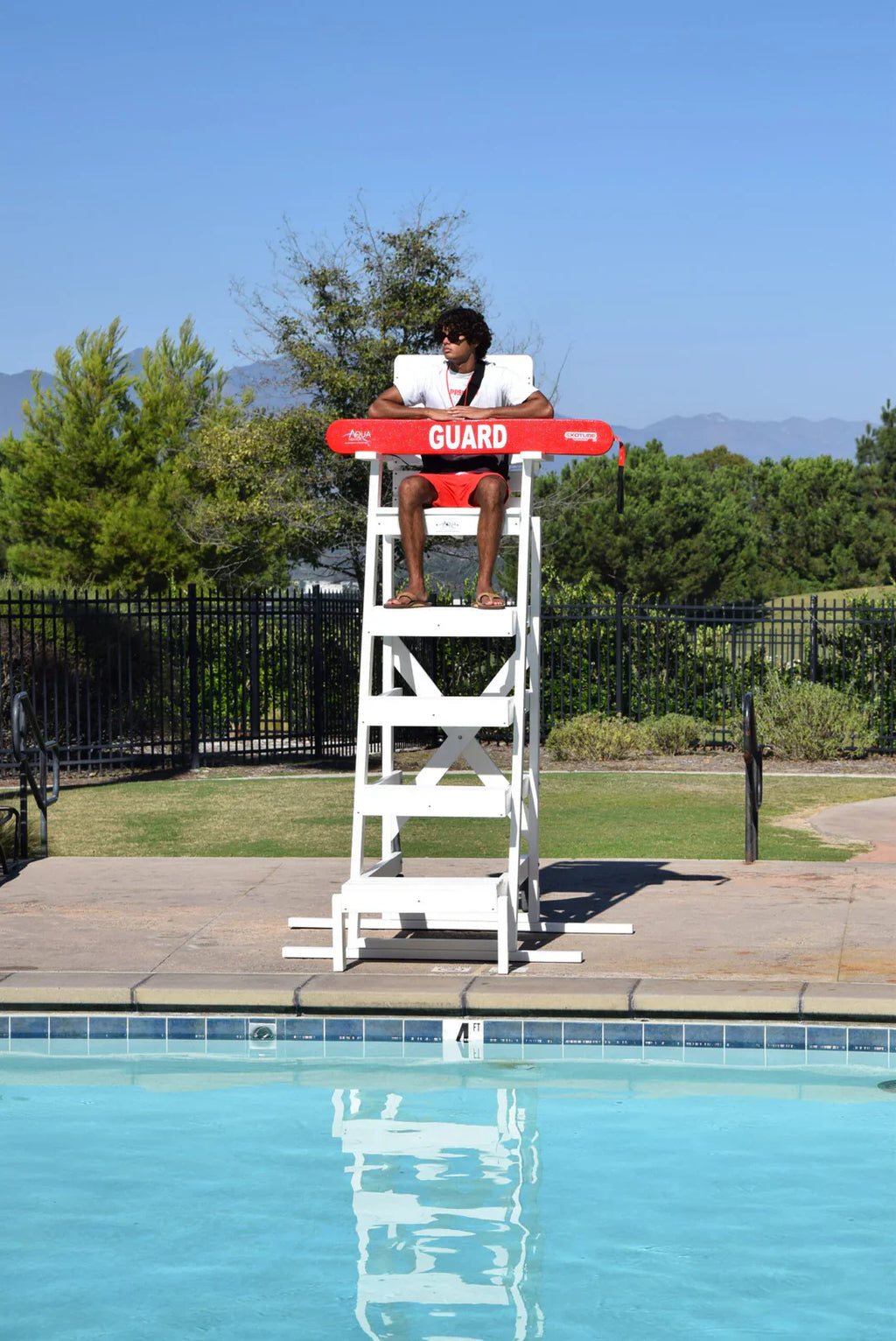 Aquamentor 72" Lifeguard Chair - Stable Lifesaving Platform